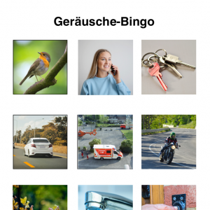 Geräusche-Bingo für kleine Entdecker