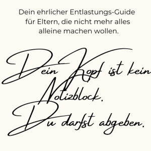 Mental Load? Mach’s dir leichter! – Printable-Set